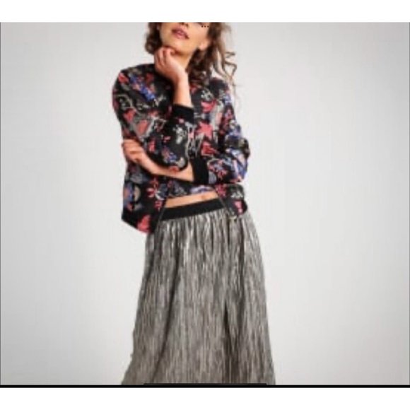 GUESS Hayal Printed Embroidered Bomber Jacket size 16 - Picture 7 of 15